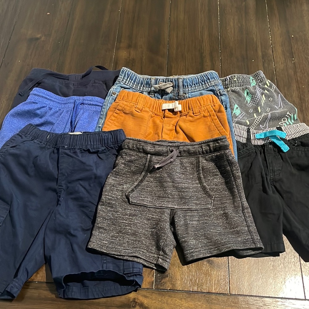 4T - 5T Shorts Bundle Variety Pack of 8 Nike Cat & Jack
